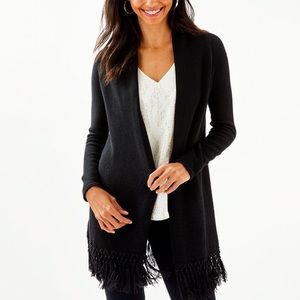 Lilly Pulitzer Size Large Black Tatum Cardigan